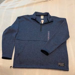 Pink 3/4 zip sweatshirt